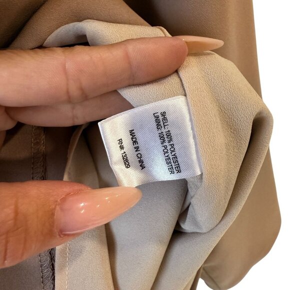 MAJORELLE Leticia Blazer Mini Dress Size S Open Back Beige Cutouts - Picture 10 of 10